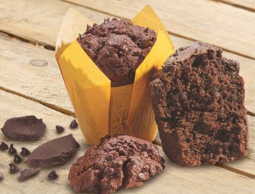 Image for Dubbele chocolade muffin met BLACK SOFT